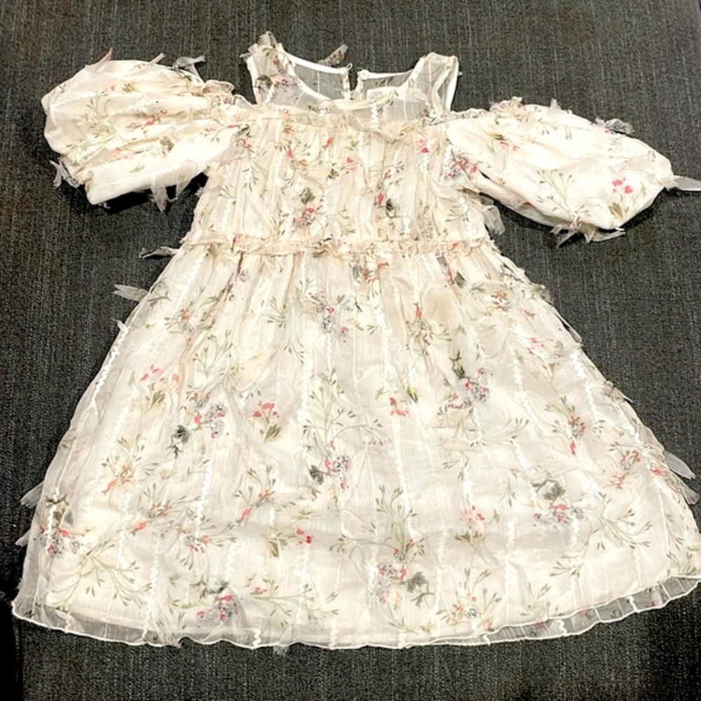 Zara kids floral dress party dress
